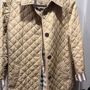 Burberry Quilted Beige Utility Jacket